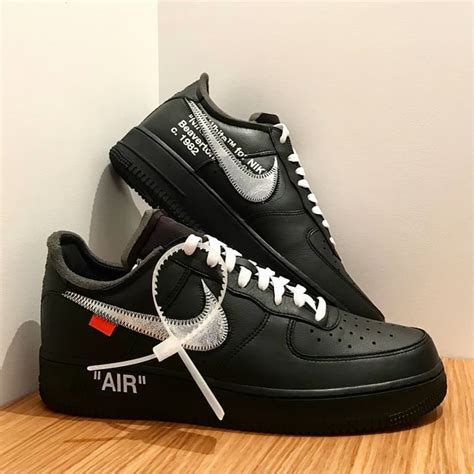 replica nike air force 1 off white|off white af1 mid black.